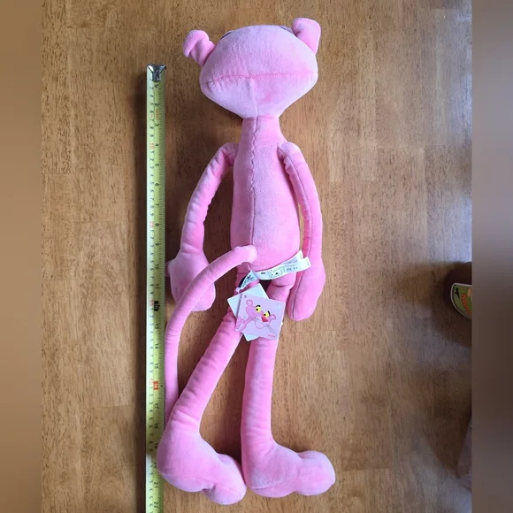 🆕️ Pink Panther 21" Plushie Stuffed Animal & 2 Pink Panther Classic Cartoon DVD - Picture 6 of 15